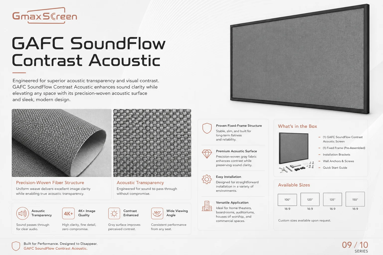 Precision Woven 4K Acoustic Surface