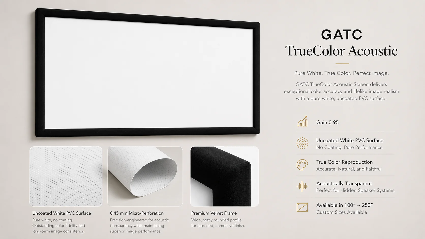TrueColor Acoustic secondary application