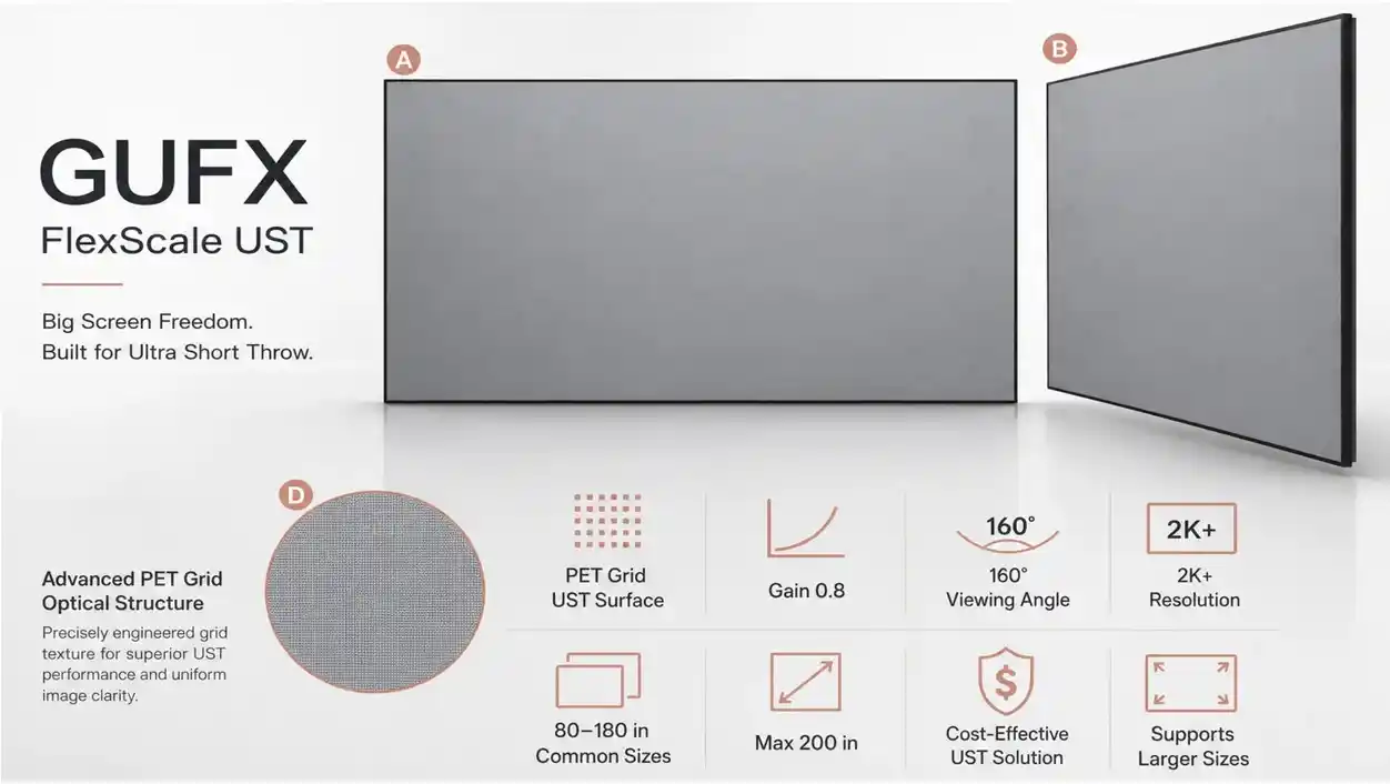Engineered for Flexible Large-Format UST Projection